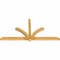 Ekena Millwork Redmond Rough Sawn Timber Gable Bracket, Western Red Cedar, 96"W x 48"H x 4"D x 4"F, 12/12 Pitch GBW096X48X0404RED00RWR - alternate 2